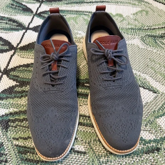 Cole Haan Stitchlite Oxford Men's Gray Oxford Shoes Size 11 - Picture 2 of 5